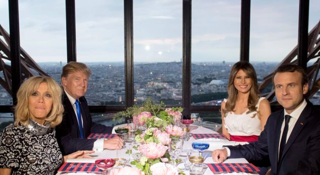 Zbulohet shifra e “çmendur” e darkës Trump-Macron në Paris