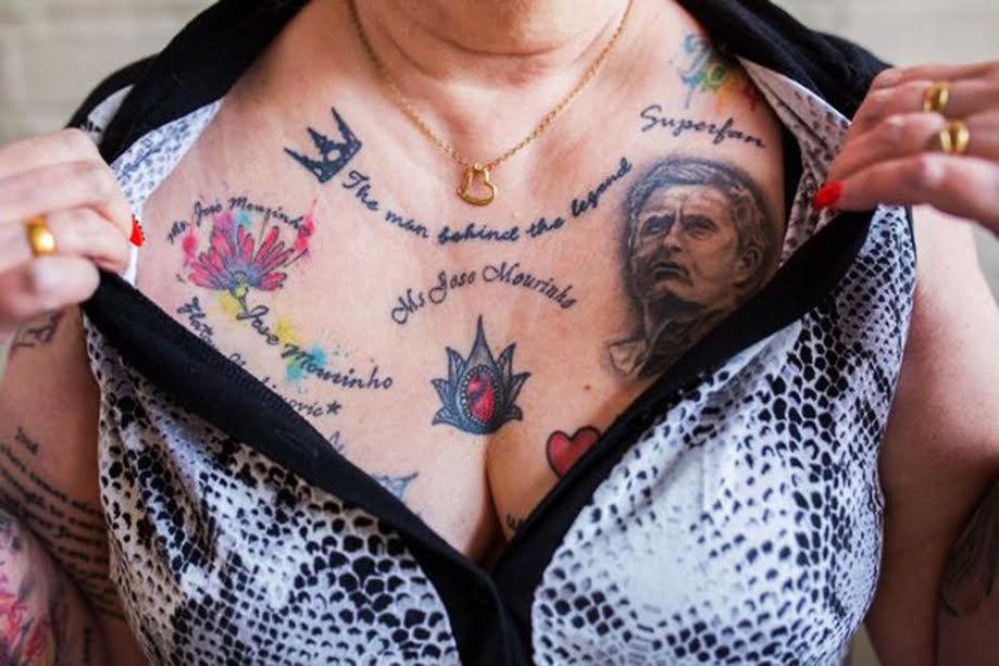 Anglezja me 20 tatuazhe të “Special One”: Tradhtoj burrin për Mourinhon