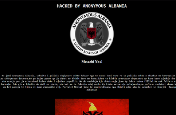 “F*ck policët e korruptuar”, hakerohet faqja e Policisë së Shtetit