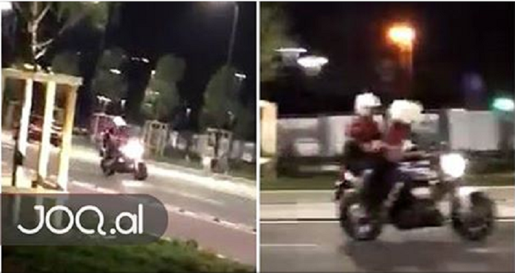 VIDEO/ Policët spektakël mbi motor, habisin kalimtarët me manovrimet “e çmendura”