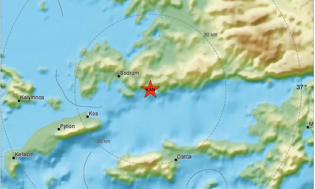 Tërmet i fuqishëm në ishullin grek