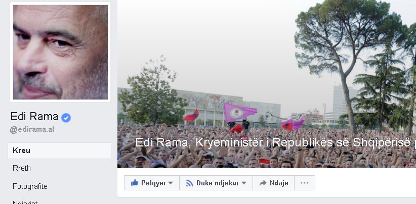 Rama ndër tre kryeministrat më të pëlqyer në “Facebook”, ia kalon Merkel