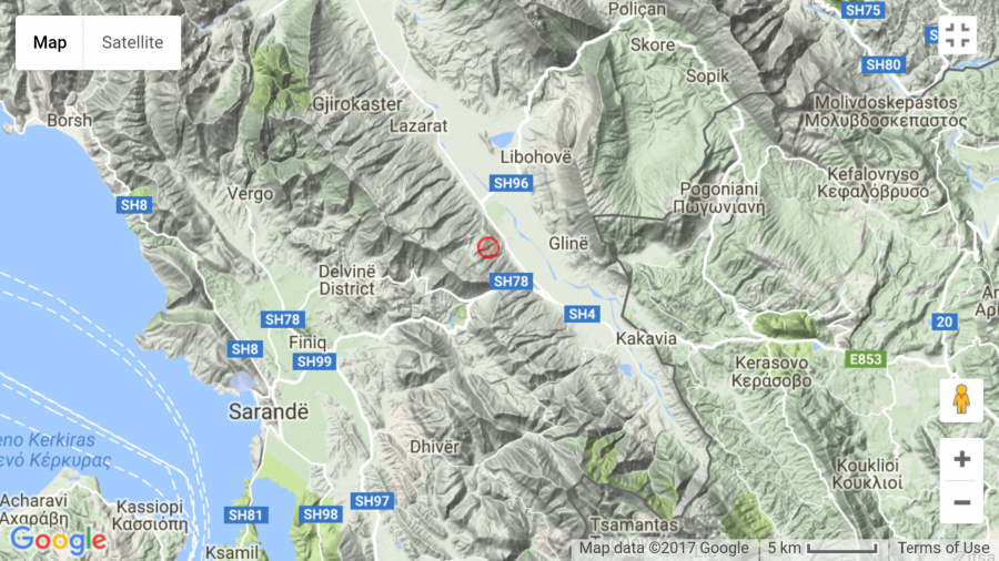 Tërmet gjatë natës në Jug