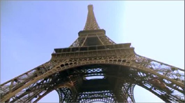 Mur anti-plumb prej xhami për kullën Eiffel