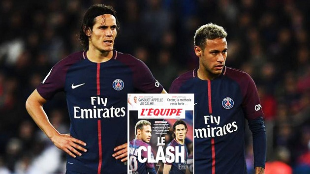 “L’Equipe”: Lufta mes Neymar dhe Cavani vazhdoi edhe në dhomat e zhveshjes