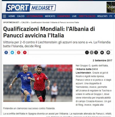 Mediat ndërkombëtare: Shqipëria e Panuçit i afrohet Italisë