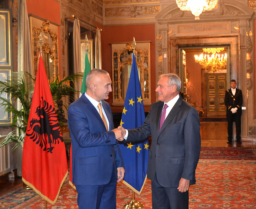 Presidenti Meta takohet me Presidentin e Senatit italian, Pietro Grasso (FOTO)