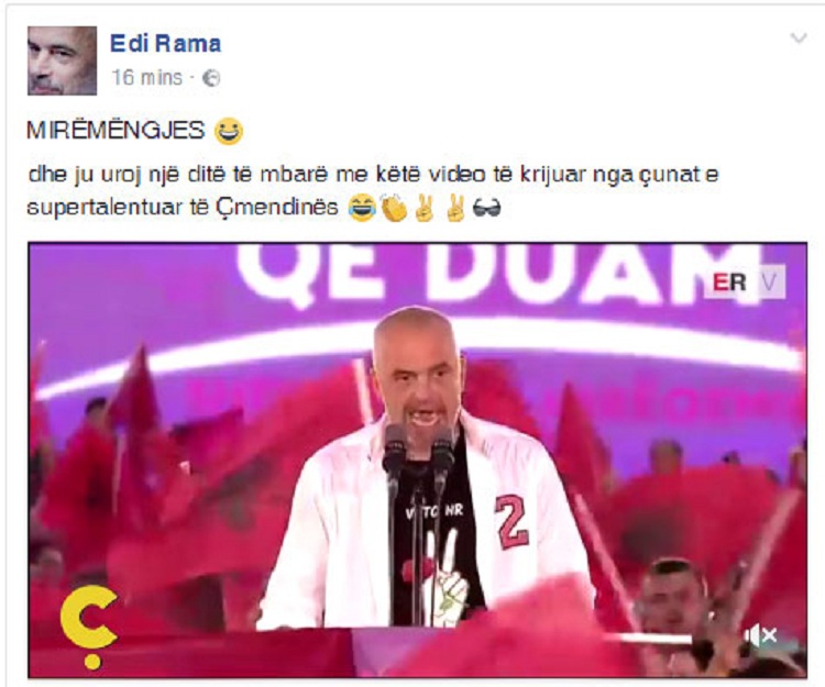 ‘Kam plan të paparë’! Rama poston videon gallatë që i bënë çunat e ‘Çmendinës’