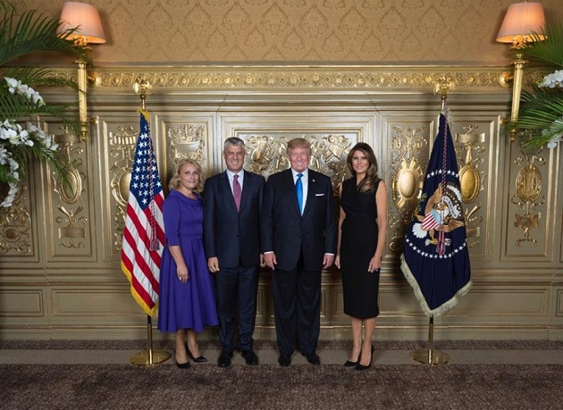 Thaçi takon Trump: SHBA mbështet Kosovën në rrugëtimin euroatlantik