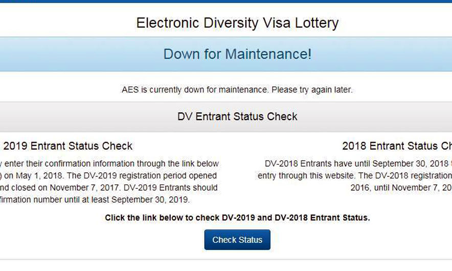 Faqja e lotarisë amerikane jashtë shërbimit