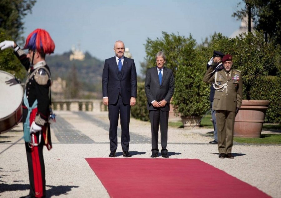 Rama-Gentiloni: Italia, avokatja kryesore e Shqipërisë për në BE