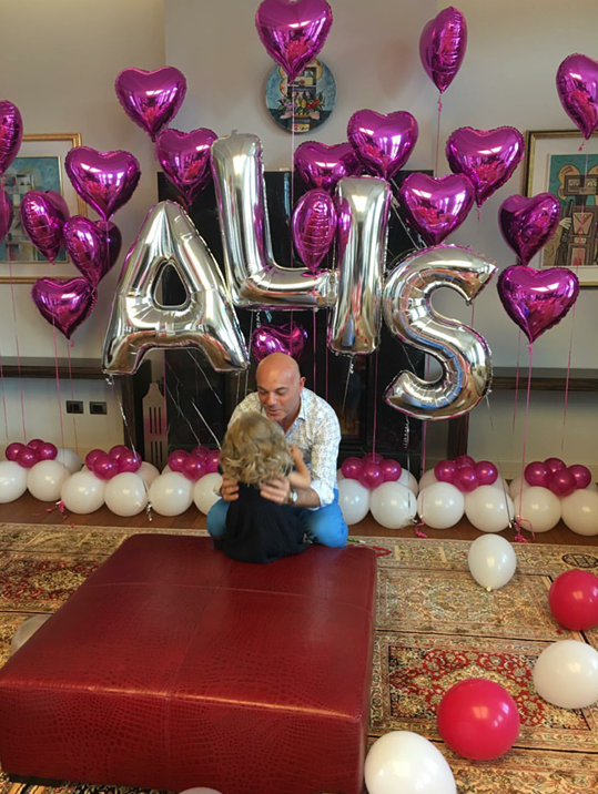 Ditëlindja plot ngjyra e vajzës së Blendi Fevziut (FOTO)