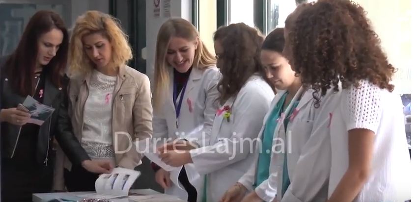 Spitali i Durrësit fushatë sensibilizuese kundër kancerit të gjirit (VIDEO)