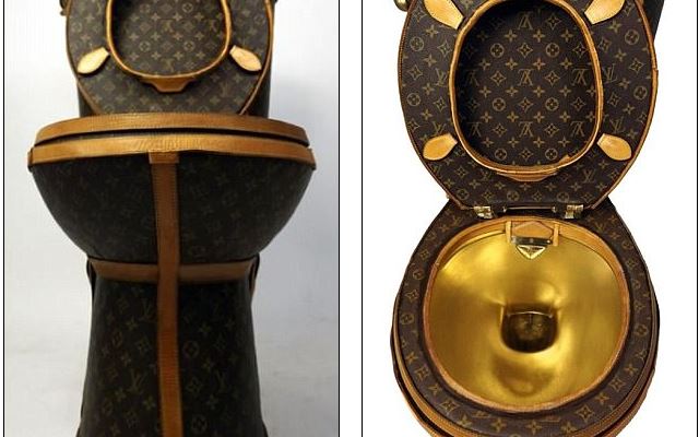 FOTO/ Tualeti 100.000 dollarë dizenjuar me Louis Vuitton