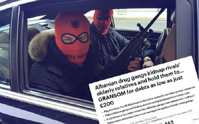 Daily Mail: Shqiptarët të pamëshirshëm dhe brutalë, po i nxjerrin nga loja bandat angleze