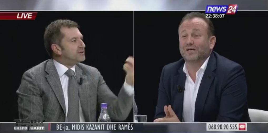 Plas sherri live në emision mes Çilit e Bushatit, debati arriti kulmin kur..
