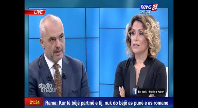 Eni Vasili bëhet “me zemër” pak para intervistës me Ramën! (VIDEO)