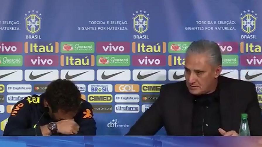 Neymar përlotet në konferencë, Tite i del në mbrojtje