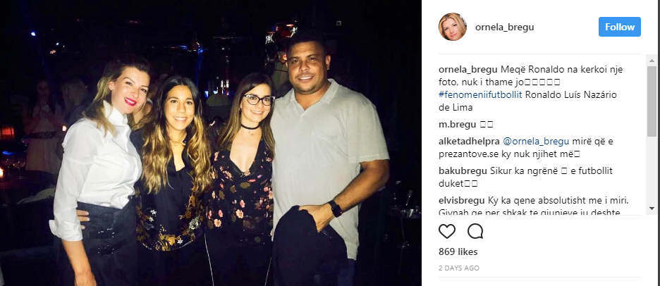 Moderatorja e njohur shqiptare shfaqet në krahë të legjendës Ronaldo