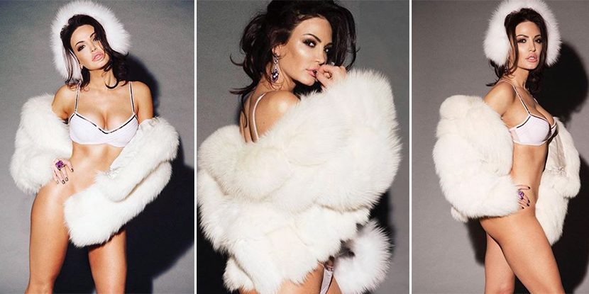 Sexy dhe provokuese, Bleona shfaqet pa të brendshme për festat e fundvitit