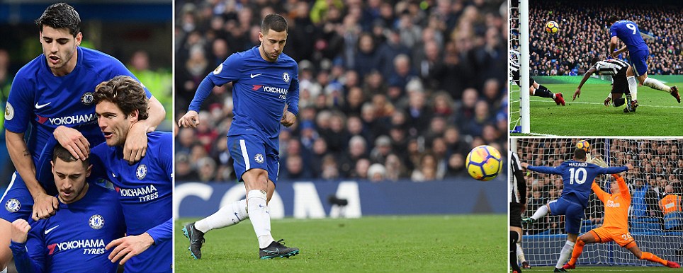 Chelsea nuk diskuton Newcastle-in, shkëlqen Eden Hazard