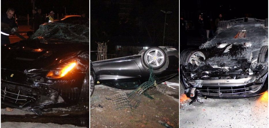 Futbollisti del gjallë nga Ferrari i shkatërruar (FOTO)