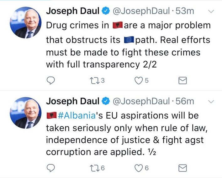 Presidenti i PPE: Krimi dhe droga në Shqipëri problem, pengon rrugën e Evropës
