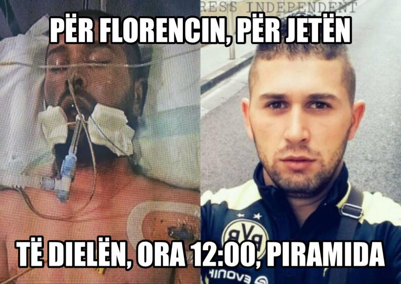 Protestë për Florencin: Boll me qarje në FB… Ne nuk do heshtim!!!