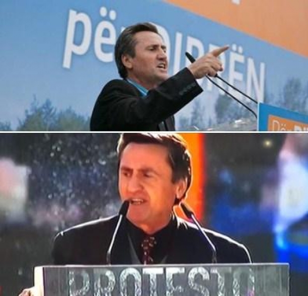Balla nxjerr fotot për ‘socialistin’ e protestës: Lulzim e bëre zbor, e nxore dhe para 2 vitesh