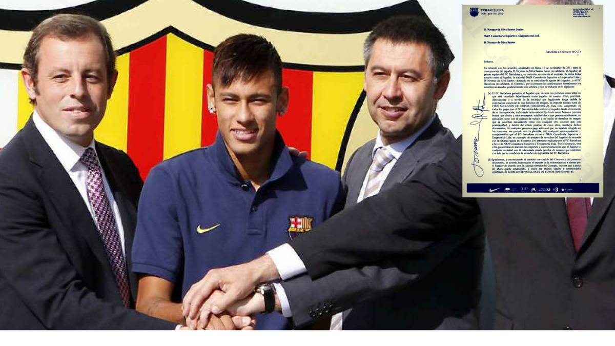 Barcelona në gjyq, zbulohet kontrata sekrete e Neymarit me Rosell dhe Bartomeu
