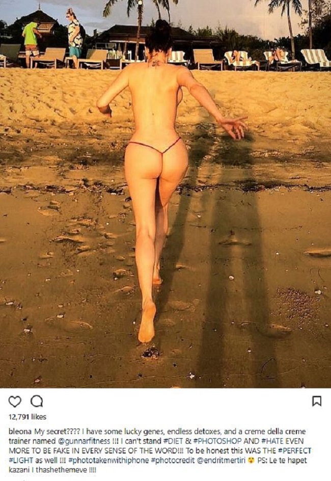 Bleona Qereti poston foto nudo dhe tregon sekretin