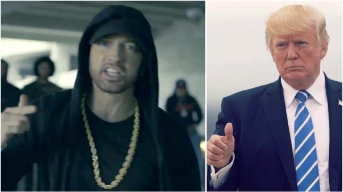 Fyeu Donald Trump, Eminem: S’pendohem edhe po humba gjysmën e fansave