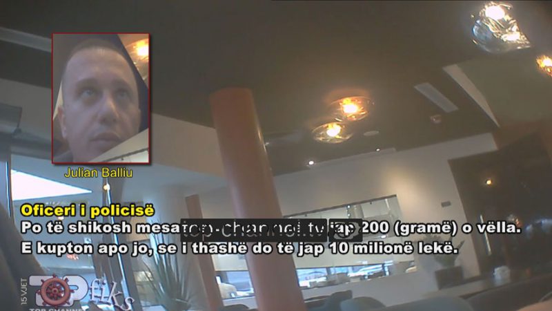 Oficeri i policisë, pazare për të trafikuar 200 gr kokainë. Reagon Ministria