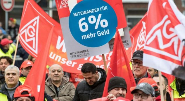 Grevë 24-orëshe në industrinë gjermane