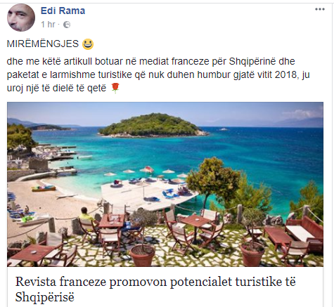 Rama e nis të dielën me artikullin për Shqipërinë nga gazeta franceze