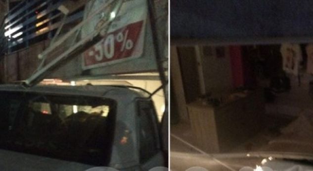 Automjeti përfundon në ambientet e biznesit, plagosen 2 persona