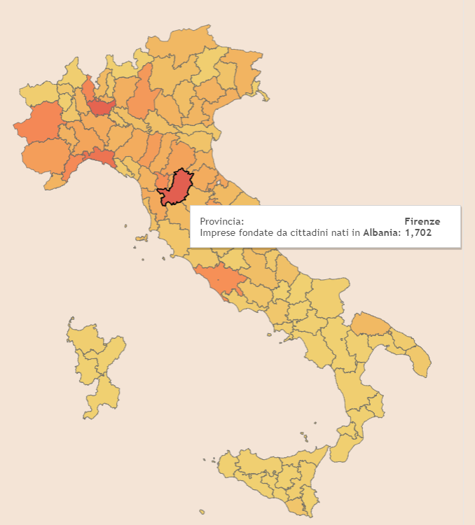 Bizneset shqiptare në Itali, ja cilat dominojnë