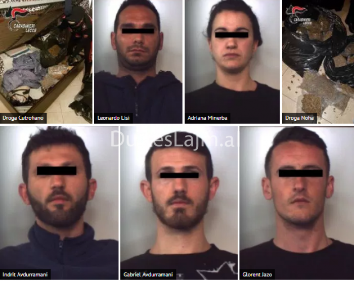 EMRAT/ Arrestohen 4 të rinj shqiptarë, sekuestrohen 170 kg drogë, në pranga dhe një femër (FOTO)