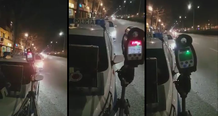 I riu “çmend” policët, nget Benzin në mes të qytetit me 114 km/h