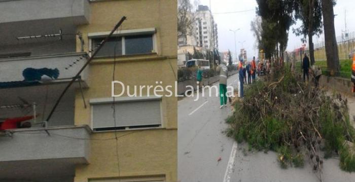 Era e tërbuar në Durrës shkakton dëmet e para. Ja ç’po ndodh në lagje të ndryshme (FOTO)