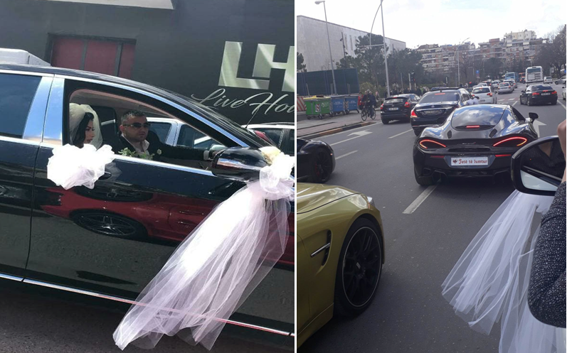 Martohet nipi i ish-deputetit, “shkund” Shqipërinë me batalionin e makinave luksoze (FOTO)