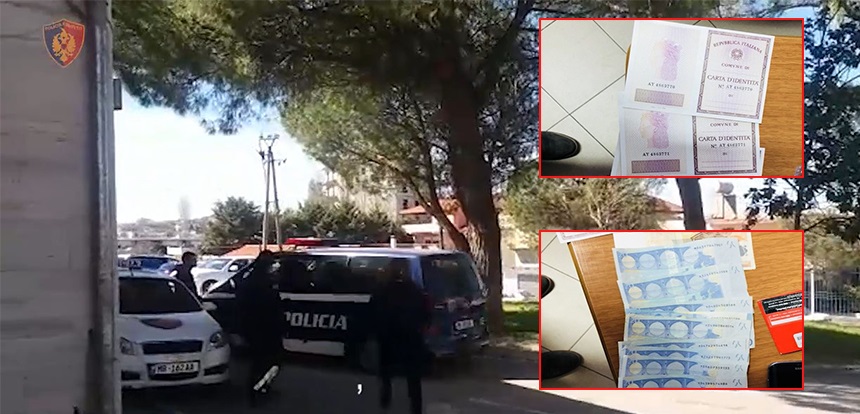 Goditet grupi kriminal/ Falsifikonin dokumenta, 8 të arrestuar (EMRAT)