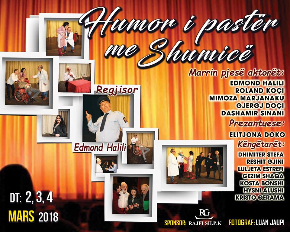 &#8220;Humor i pastër me shumicë&#8221; shfaqet sonte në teatrin e Durrësit