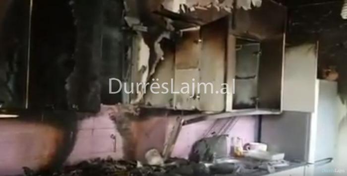 Rrjedh bombola e gazit, digjet banesa në Durrës (VIDEO)