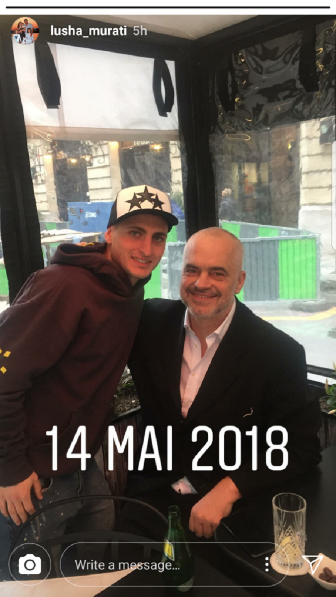 Kryeministri Rama “tradhton” Juventusin, foto me yllin e PSG-së