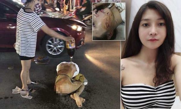 Gruaja zhvesh dashnoren e burrit në mes të rrugës, e lyen me spec djegës (FOTO)