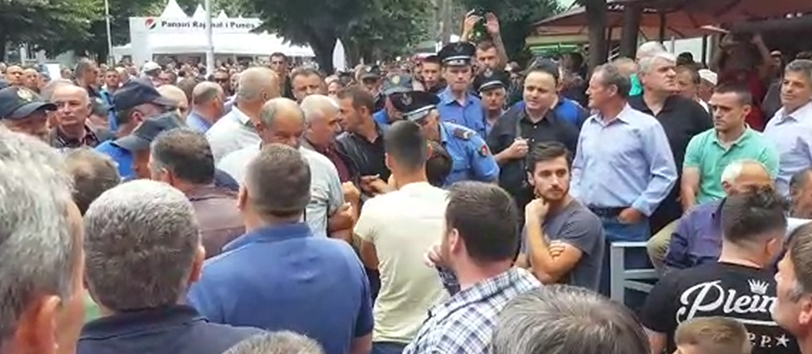 PD denoncon: Policia dhunoi deputetin Gjunkshi gjatë protestës kundër Ramës