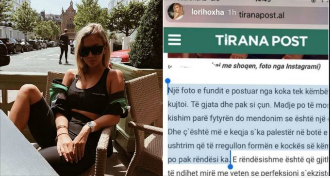 Lori Hoxha revoltohet ndaj portalit të Mira Kazhanit: Si mundet një femër të shkruaj kështu!