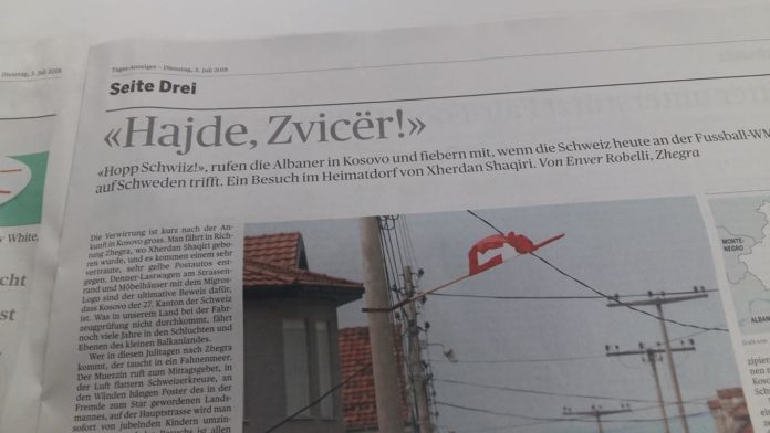 Gazeta zvicerane me titull shqip para ndeshjes me Suedinë: Hajde Zvicër