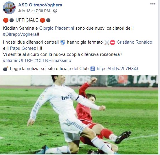 Klubi i Serisë D: Kemi marrë shqiptarin që ka ndalur Ronaldon